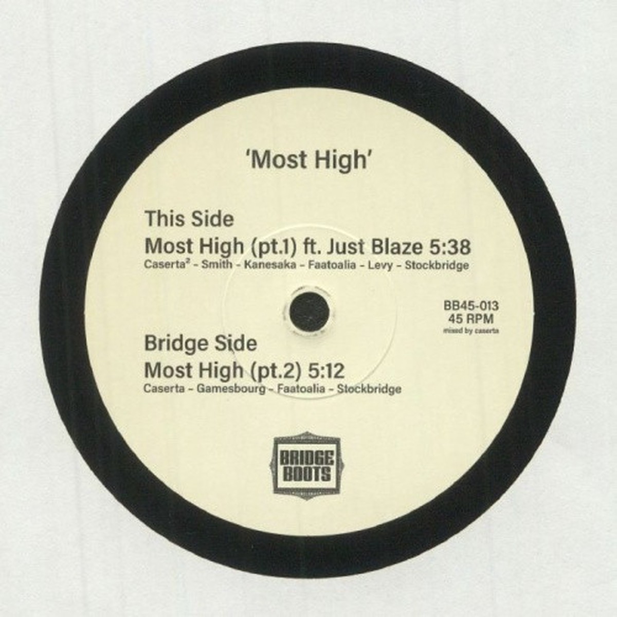 Caserta – Most High – 7″ Vinyl