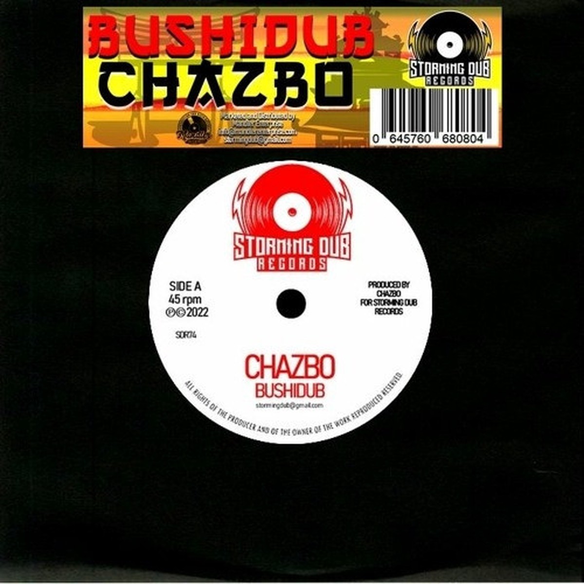 Chazbo – Bushidub – 7″ Vinyl