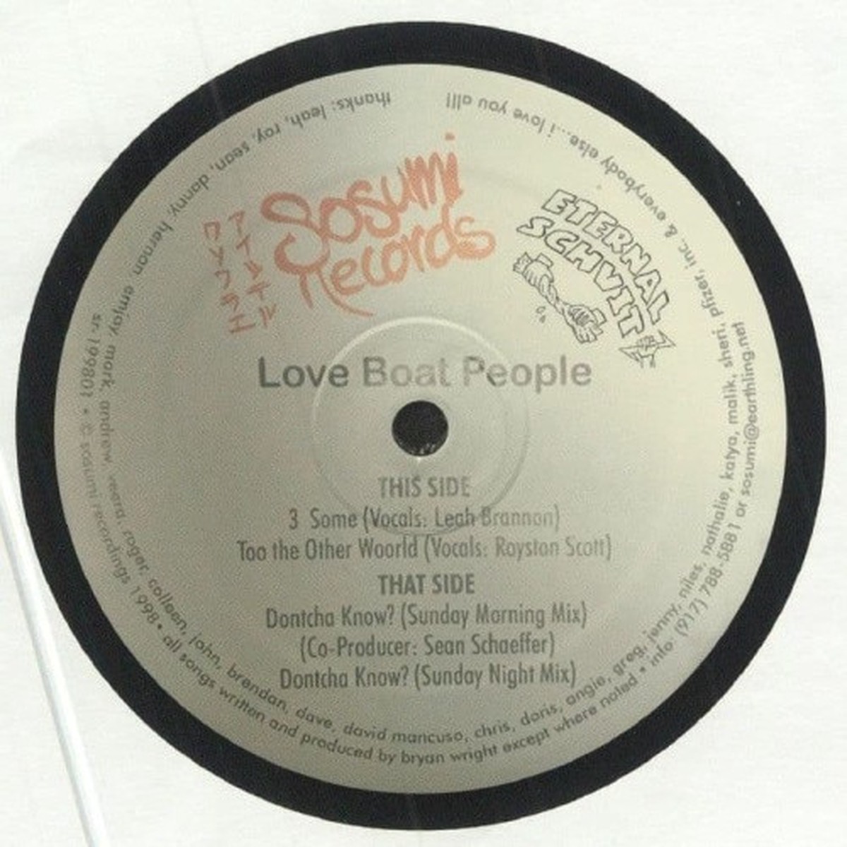 Love Boat People – 3 Some EP – 12″ Vinyl