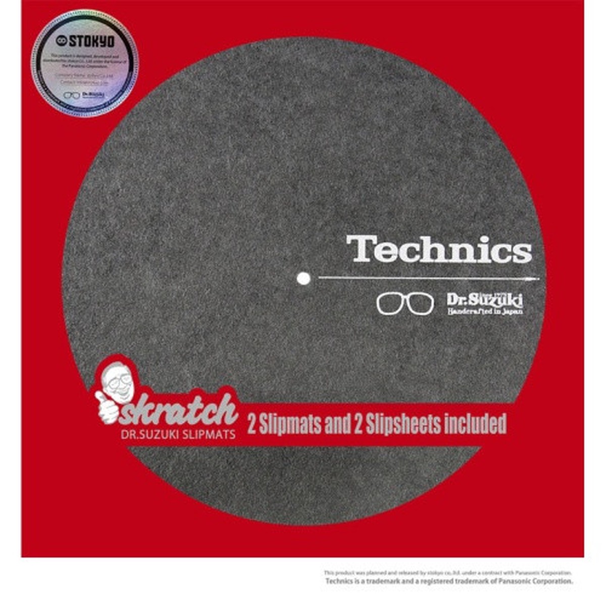 Dr. Suzuki x Technics – 12″ Skratch – Slipmats (Pair)