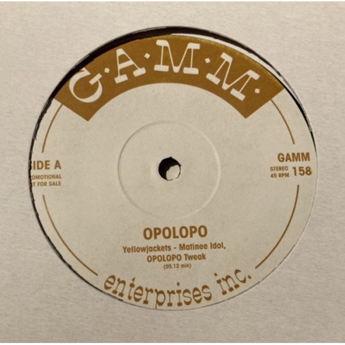 Opolopo – GAMM Tweaks – 12″ Vinyl