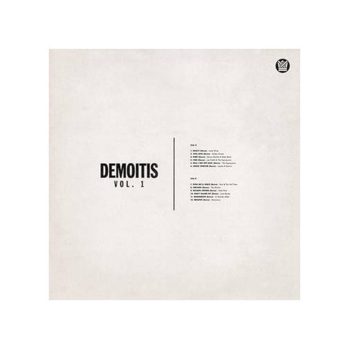 Various Artists – Demoitis Vol. 1 RSD – LP Vinyl