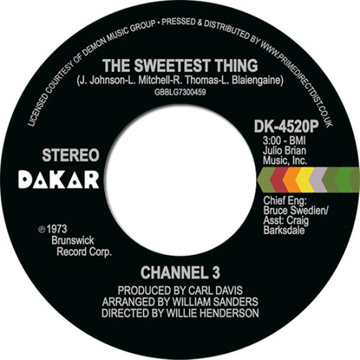 Channel 3 – The Sweetest Thing / Someone Else’s Arms RSD – 7″ Vinyl