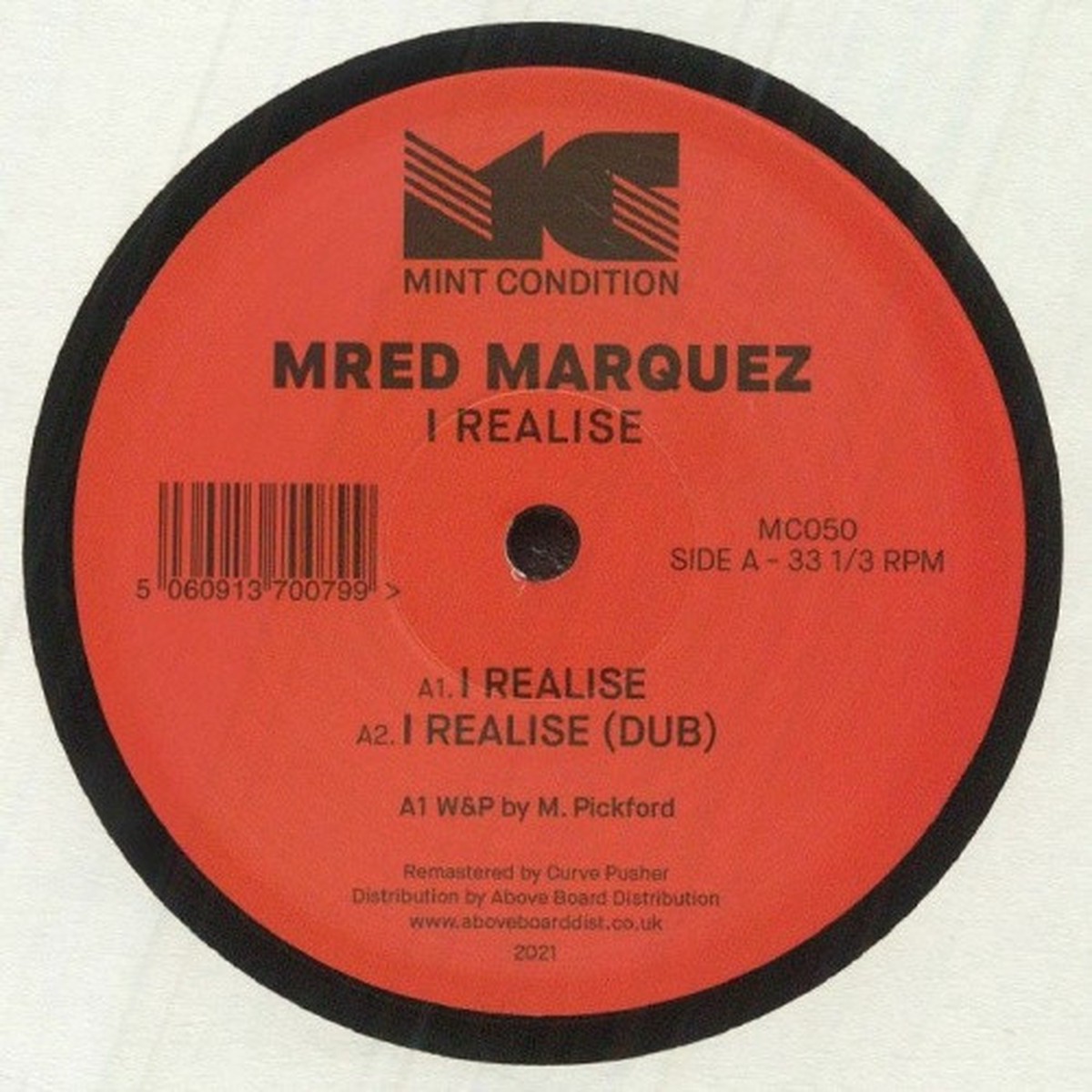 Mred Marquez – I Realise – 12″ Vinyl