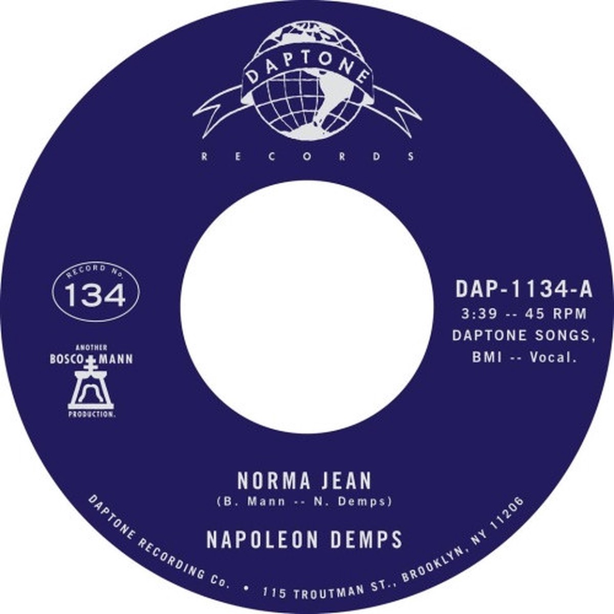 Napoleon Demps – Norma Jean – 7″ Vinyl