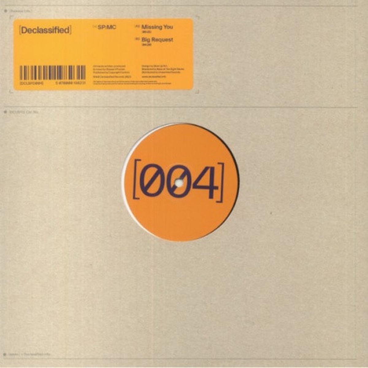 SP:MC – Missing You / Big Request – 12″ Vinyl