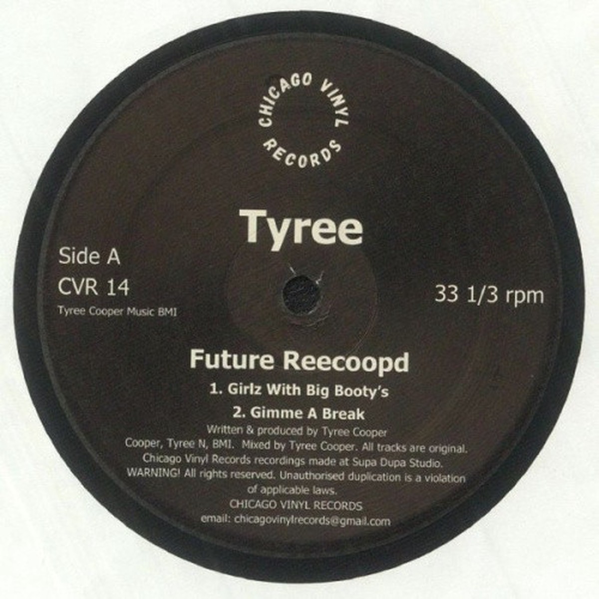 Tyree Cooper – Future Reecoopd – 12″ Vinyl