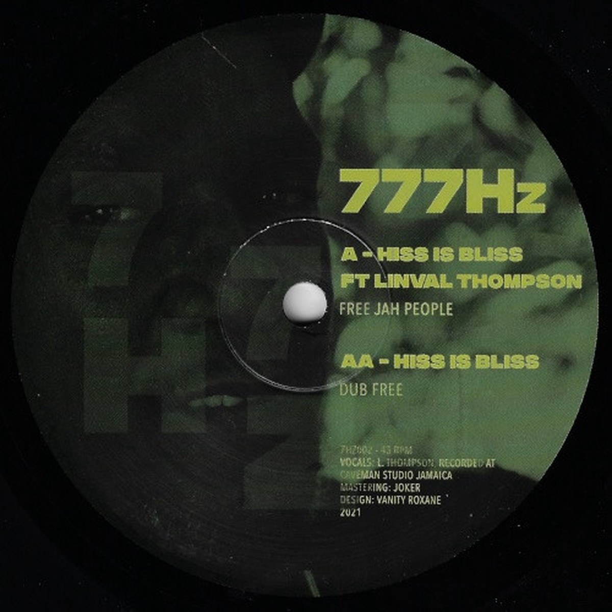 Hiss Is Bliss – Free Jah People – 10″ Vinyl