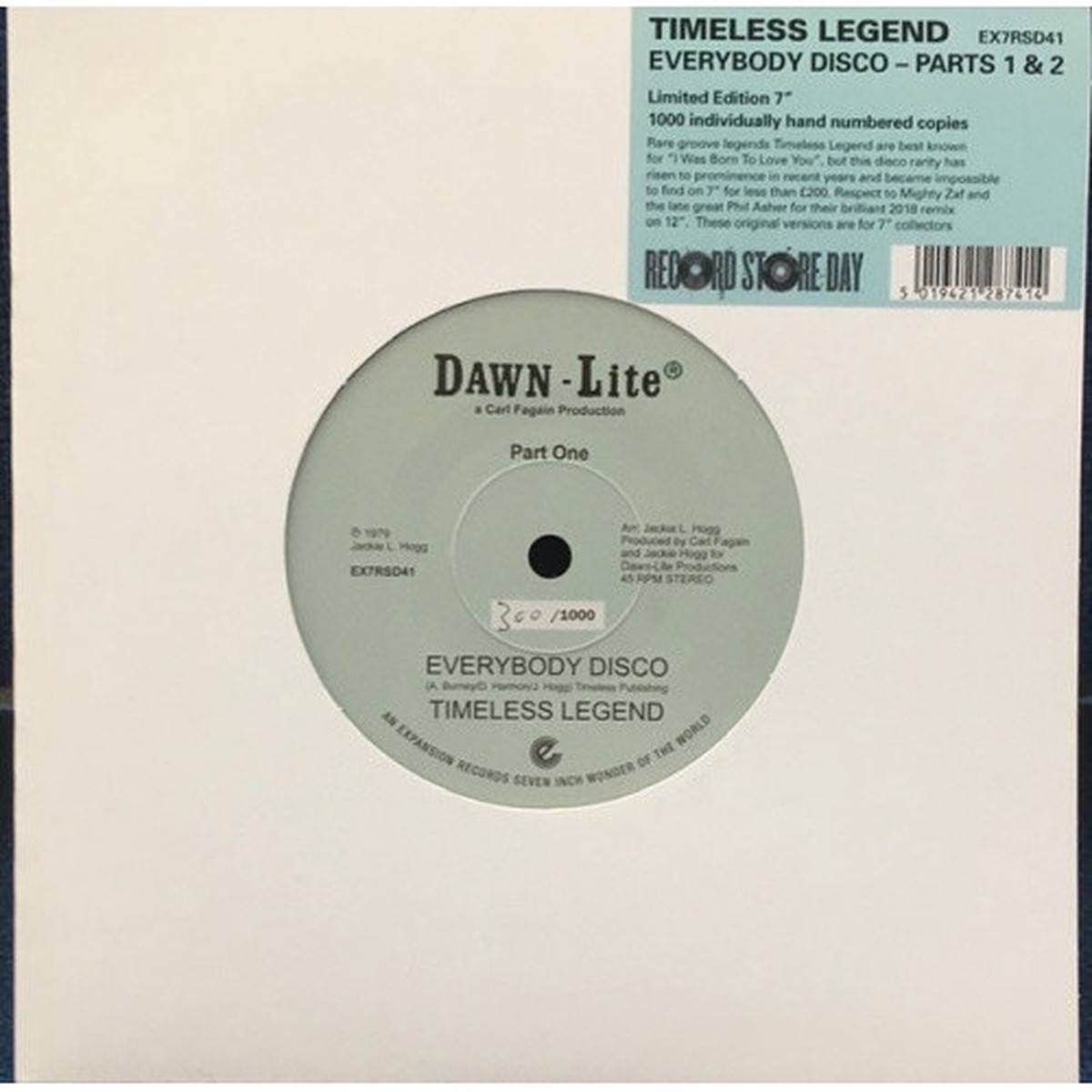 Timeless Legend – Everybody Disco RSD – 7″ Vinyl