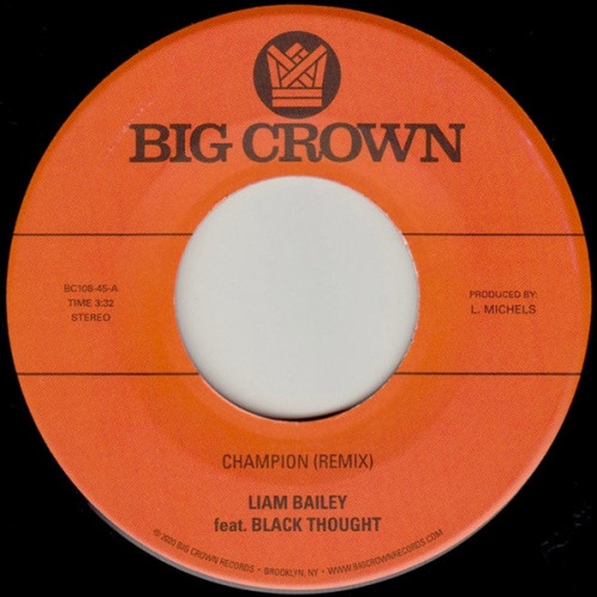 Liam Bailey – Champion (Remix) – 7″ Vinyl