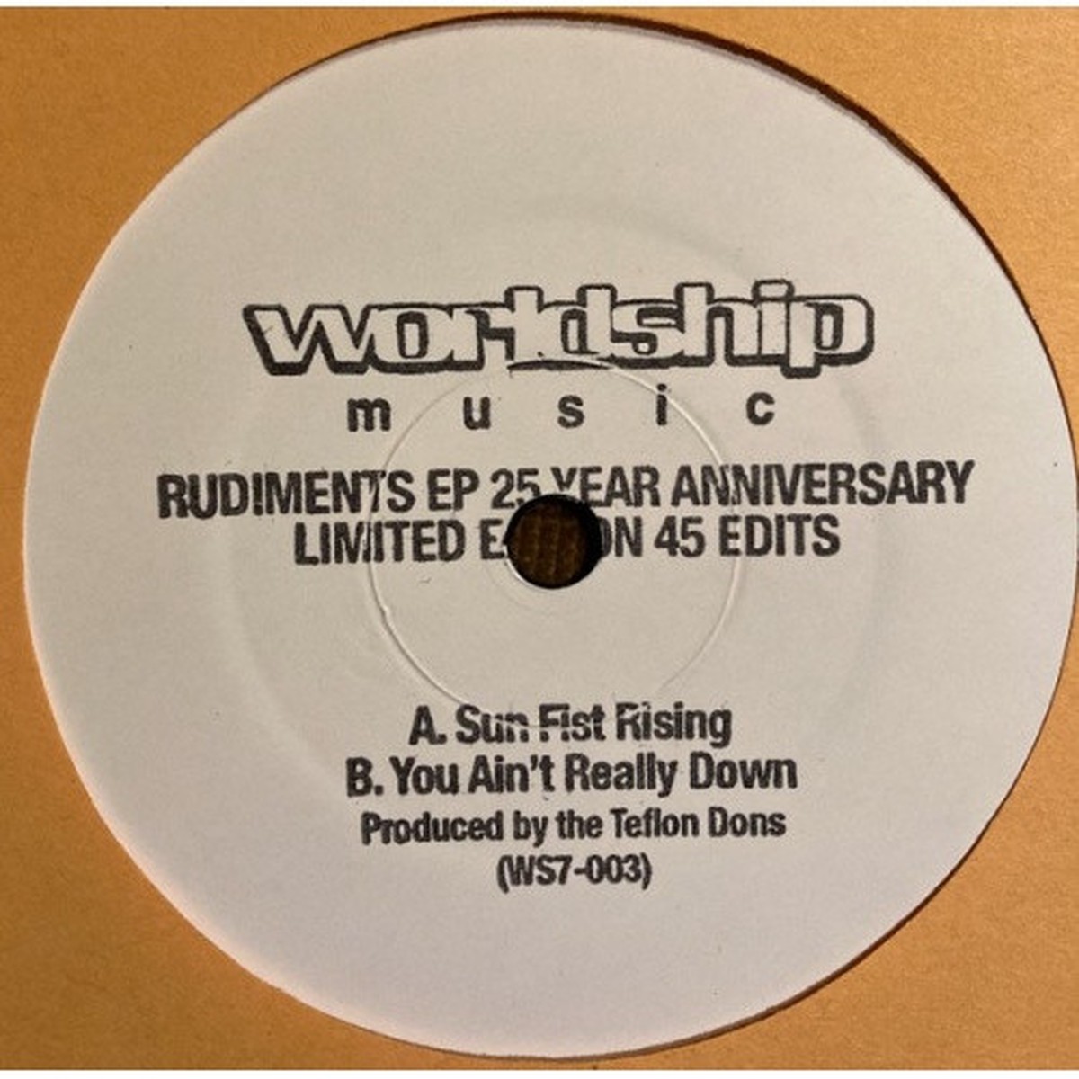 Teflon Dons – Rudiments Ep 25 Year Anniversary – 7″ Vinyl