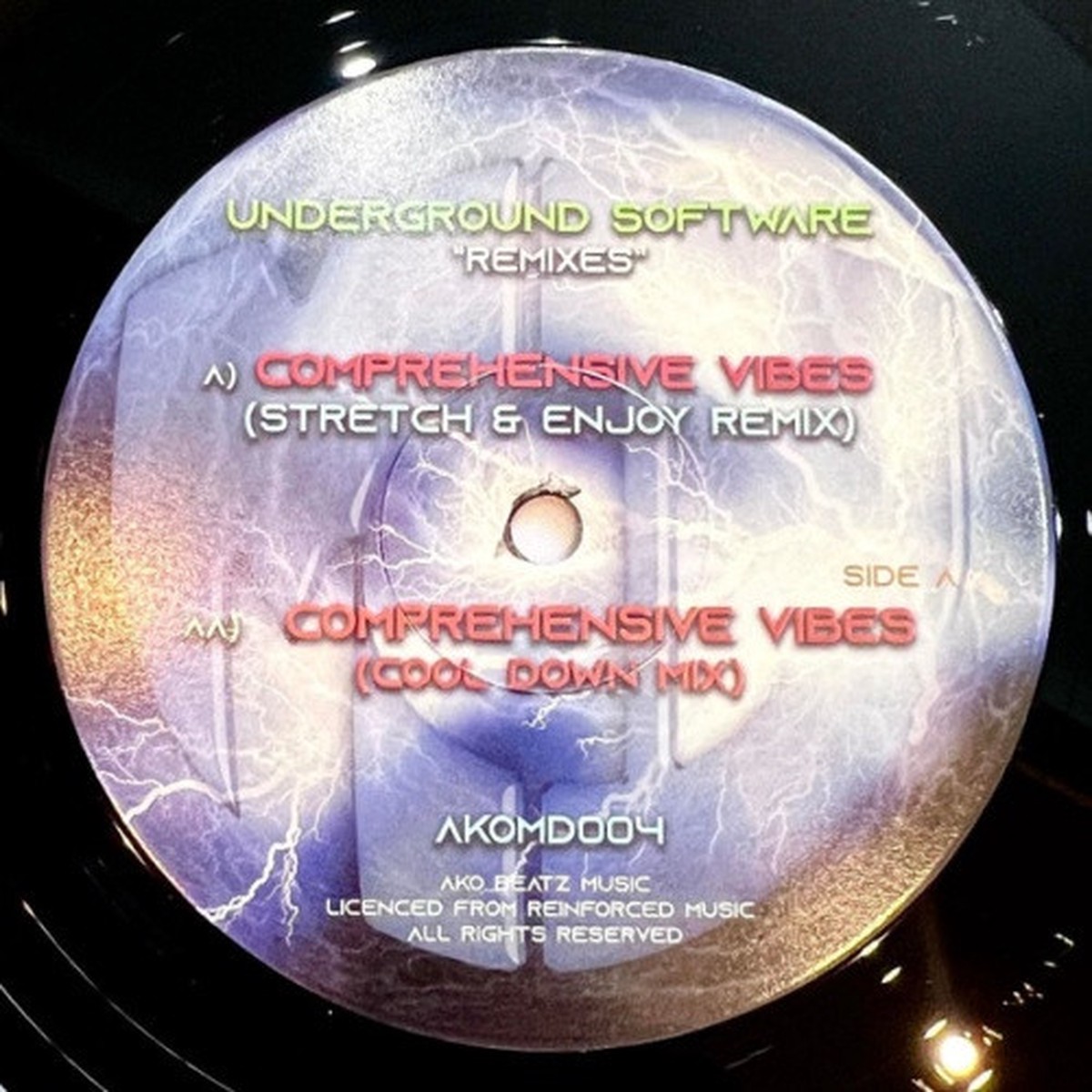 Underground Software – Remixes – 12″ Vinyl