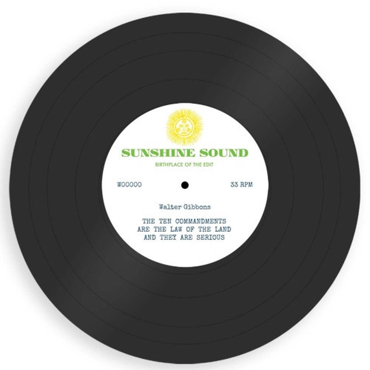 Walter Gibbons – The Ten Commandments – 10″ Vinyl