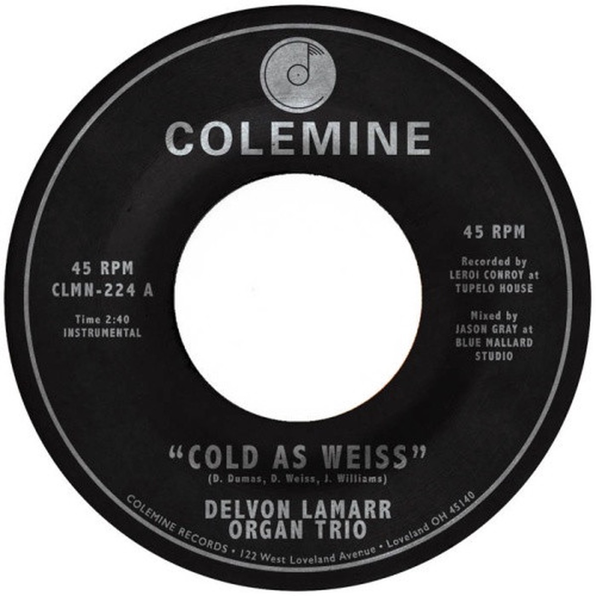 Delvon Lamarr Organ Trio – Cold As Weiss / Fried Soul – 7″ Vinyl