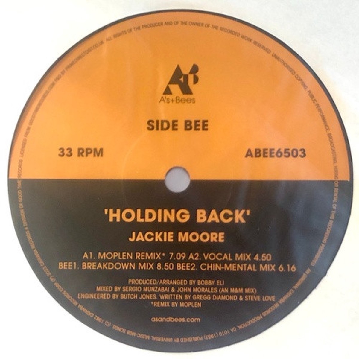Jackie Moore – Holding Back – 12″ Vinyl