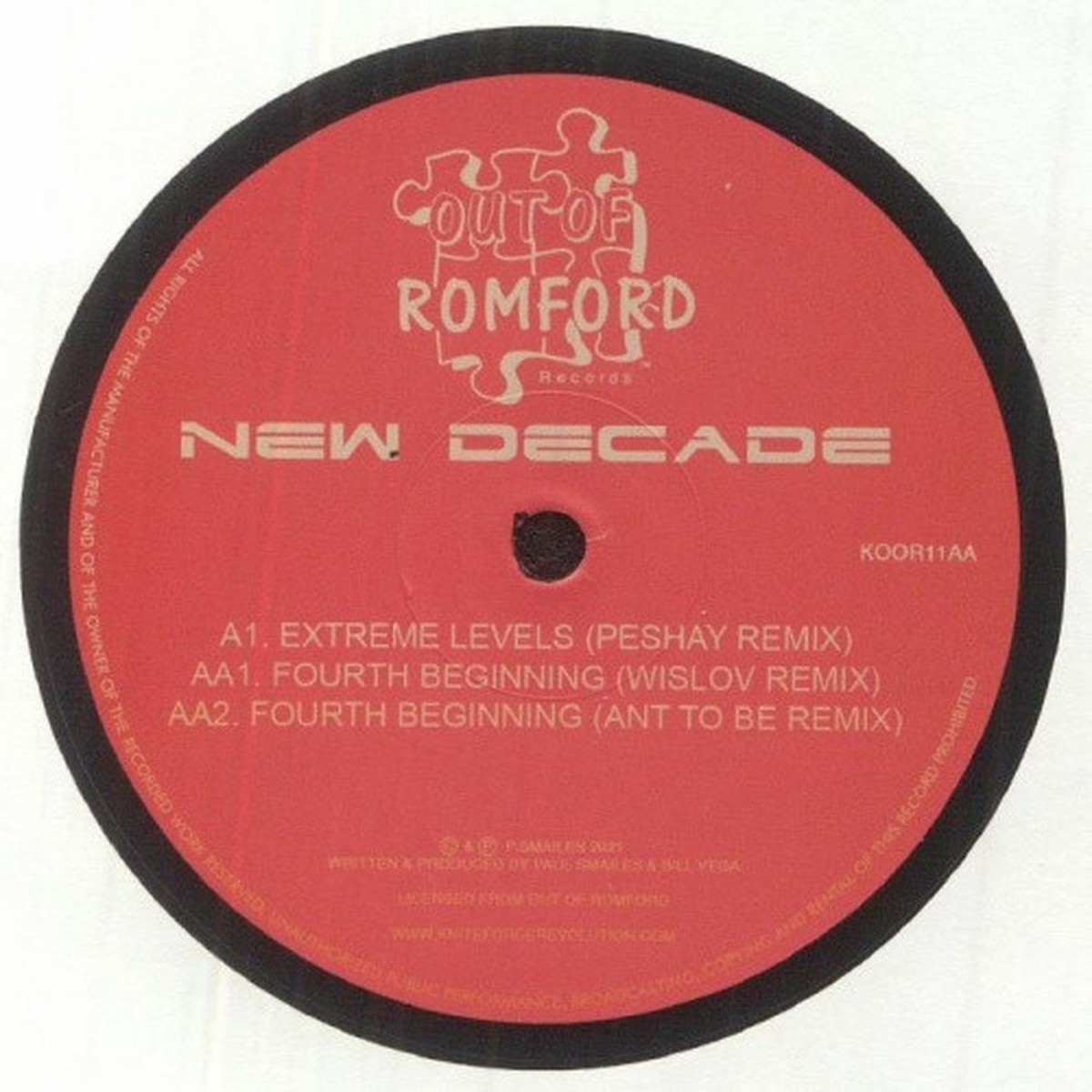New Decade – Extreme Levels / Fourth Beginning Remixes – 12″ Vinyl