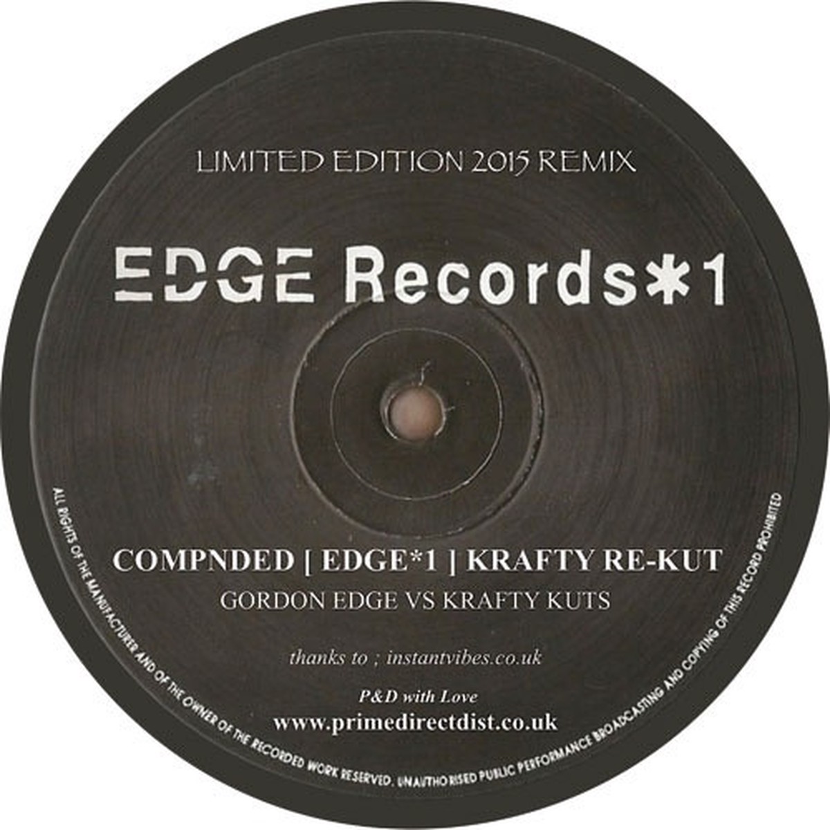 Gordon Edge – Compnded (*1) – 12″ Vinyl