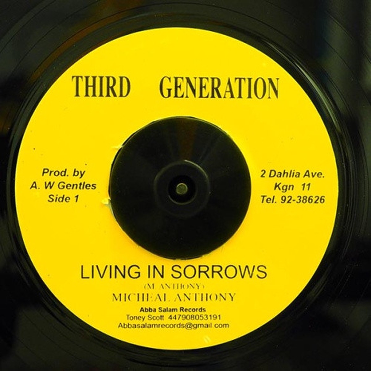 Michael Anthony – Living In Sorrows – 7″ Vinyl