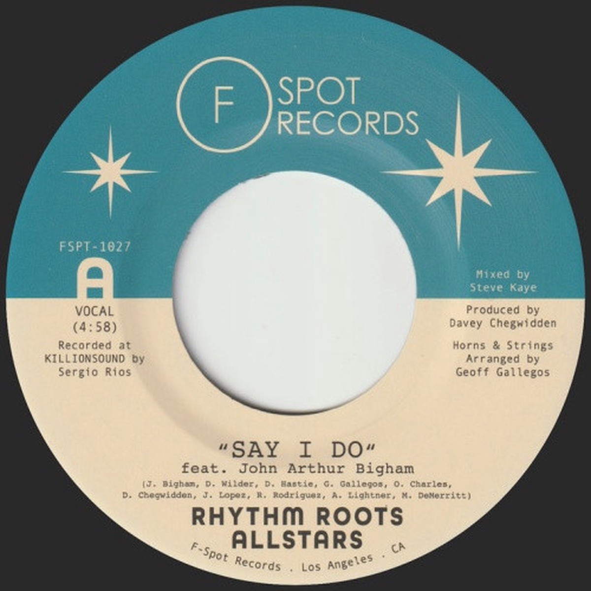Rhythm Roots Allstars – Say I Do / Island Hustle – 7″ Vinyl