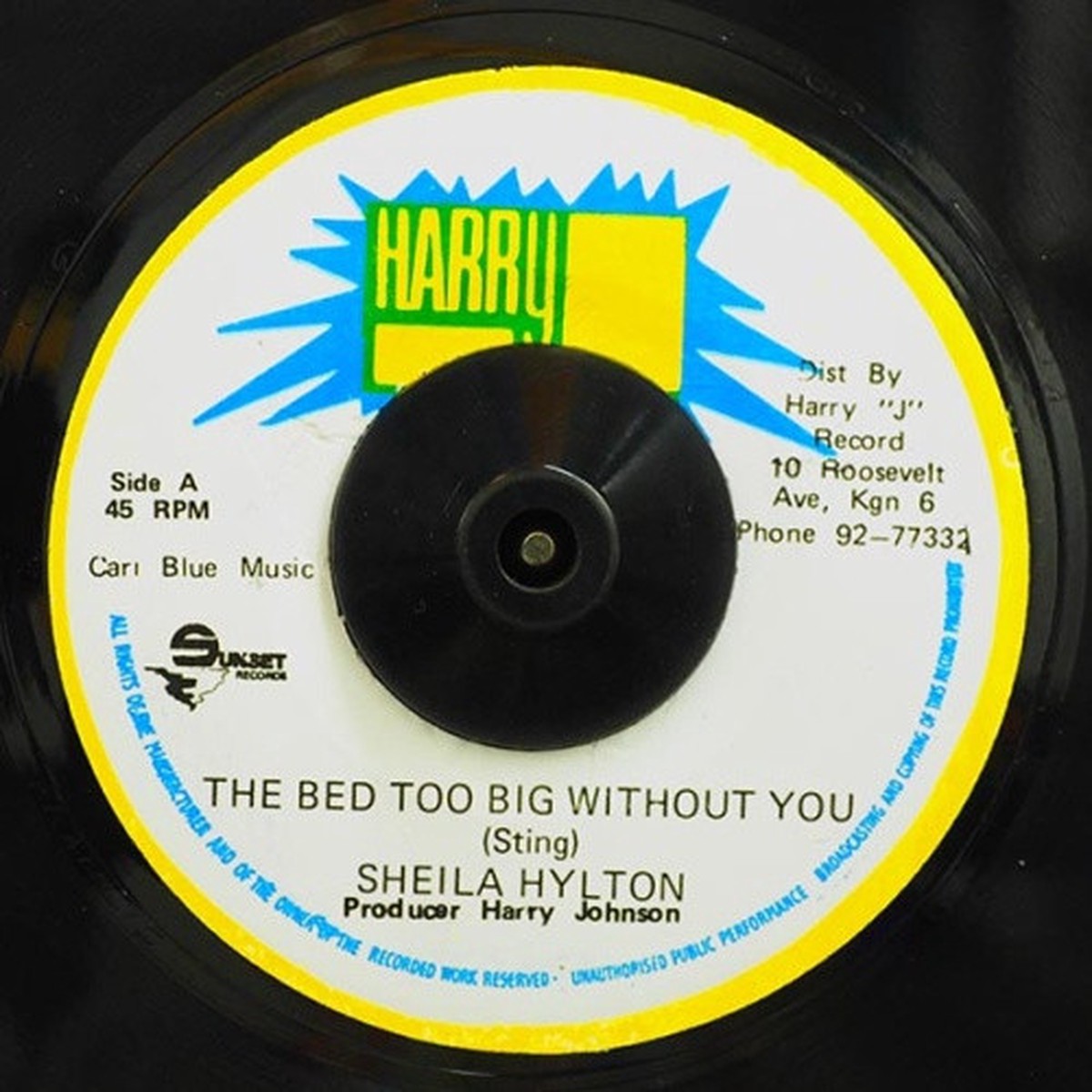 Shelia Hylton – The Bed Too Big Without You – 7″ Vinyl