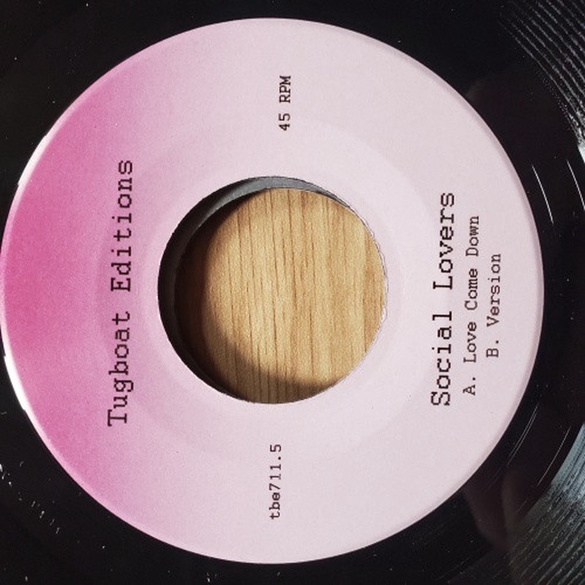 Social Lovers – Love Come Down (Dub Mix) – 7″ Vinyl