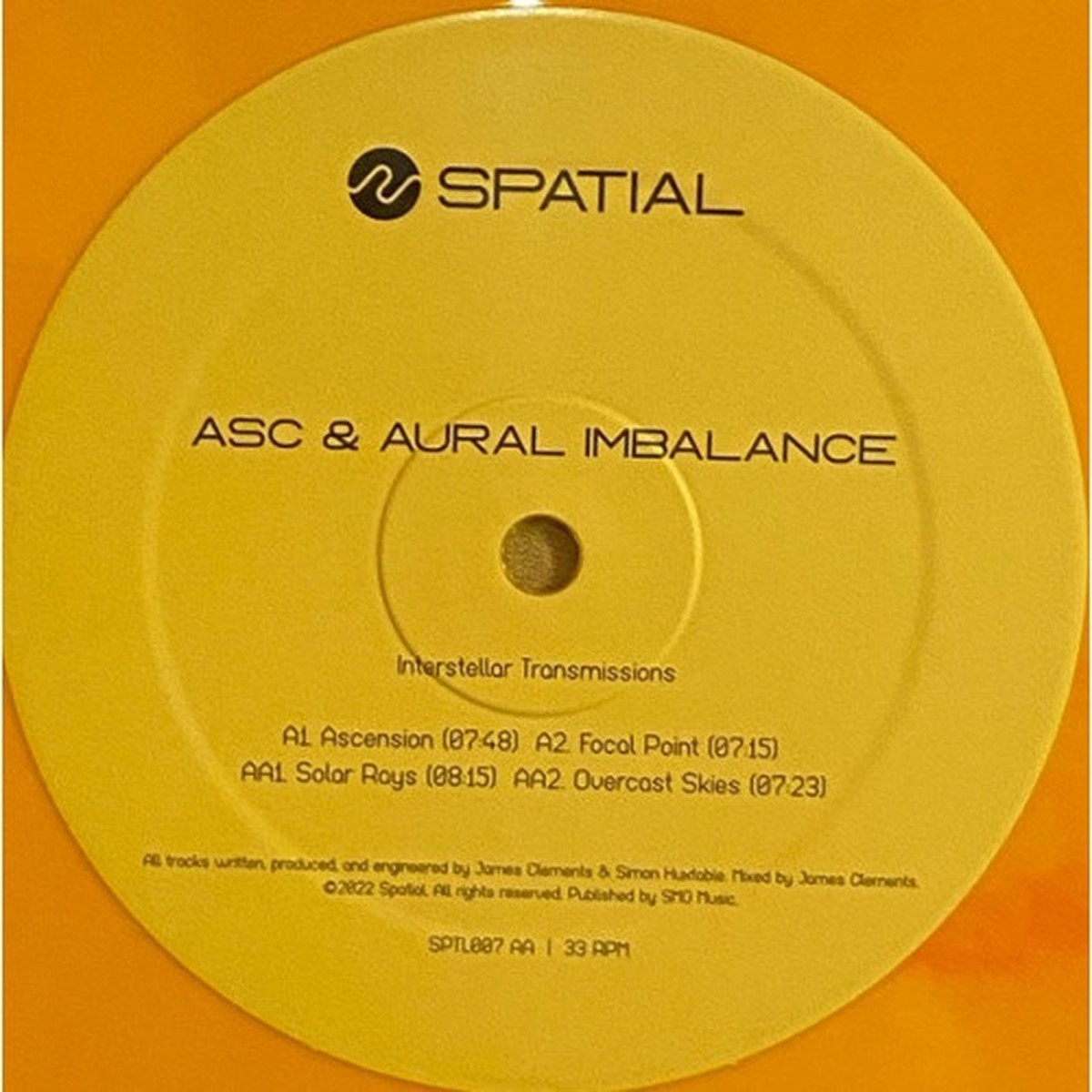 ASC & Aural Imbalance – Interstellar Transmissions – 12″ Colored Vinyl