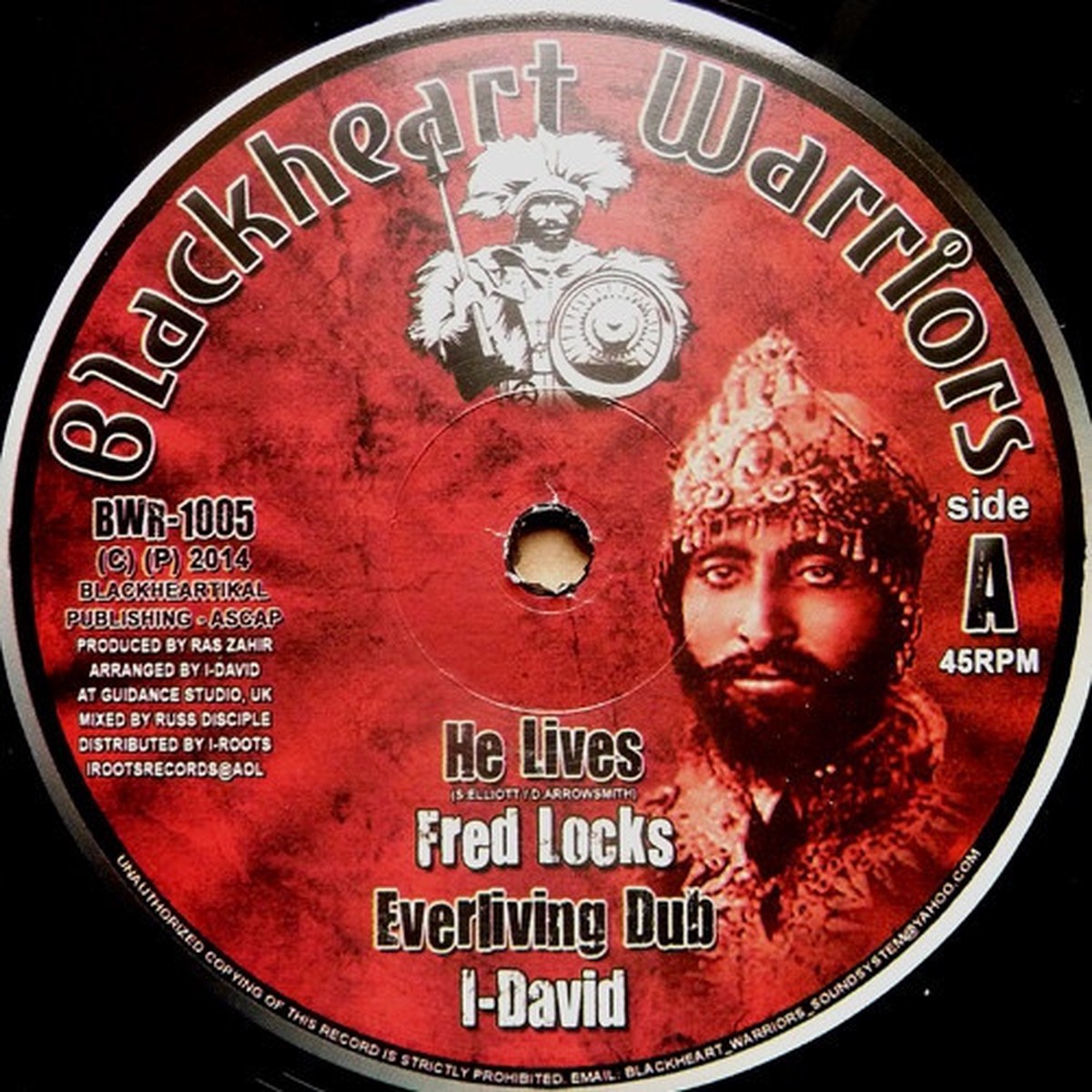 Fred Locks / Sista Beloved – He Lives / Be Still – 10″ Vinyl