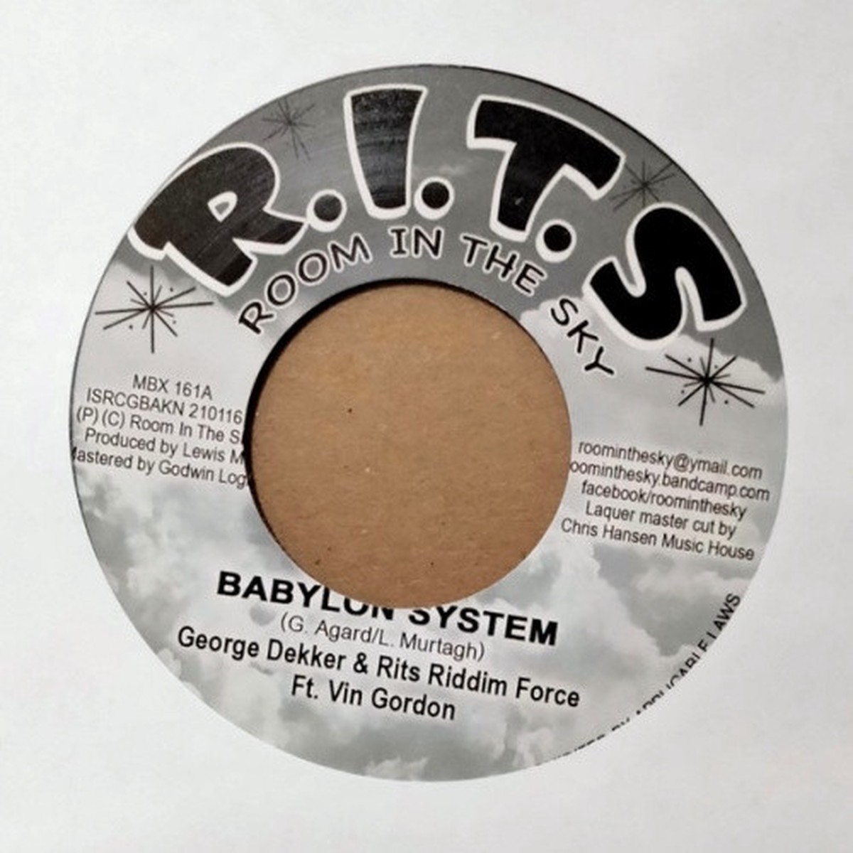 George Dekker & The RITS Riddim Force – Babylon System – 7″ Vinyl