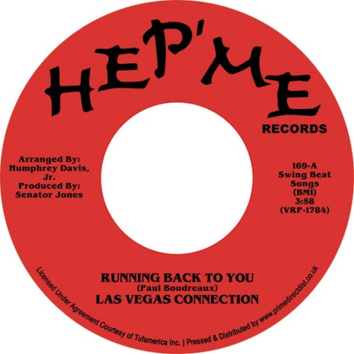 Las Vegas Connection – Running Back To You RSD – 7″ Vinyl