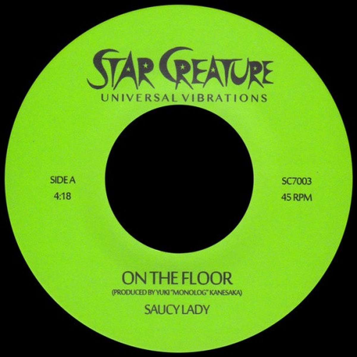 Saucy Lady – On The Floor / Help – 7″ Vinyl