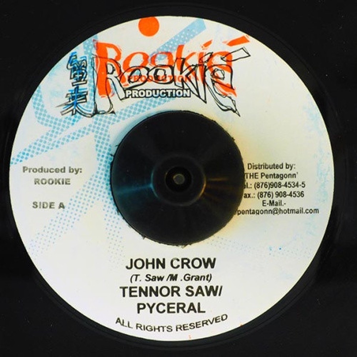 Tenor Saw / Pyceral – John Crow – 7″ Vinyl