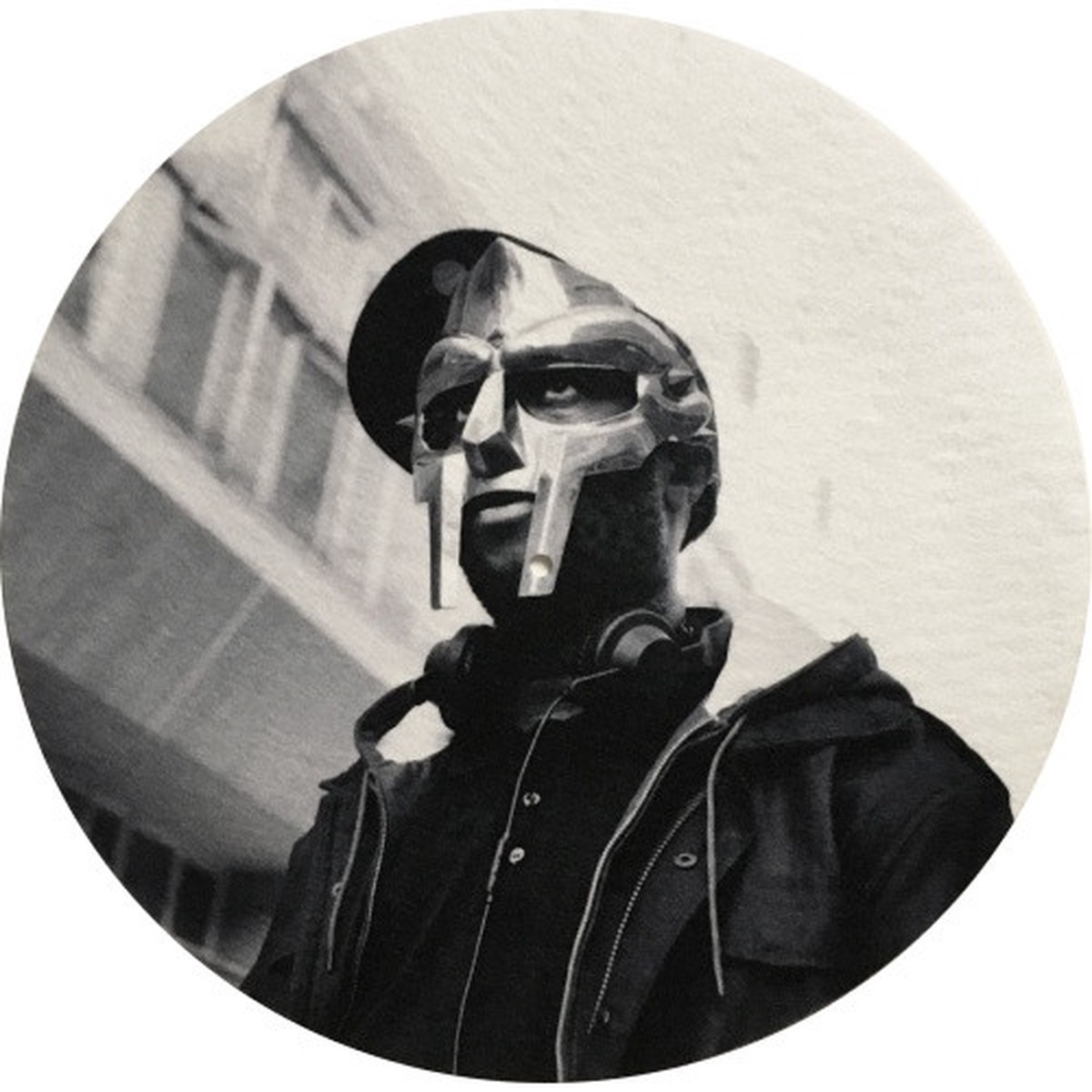 MF Doom – Black & White Portrait – Single Slipmat