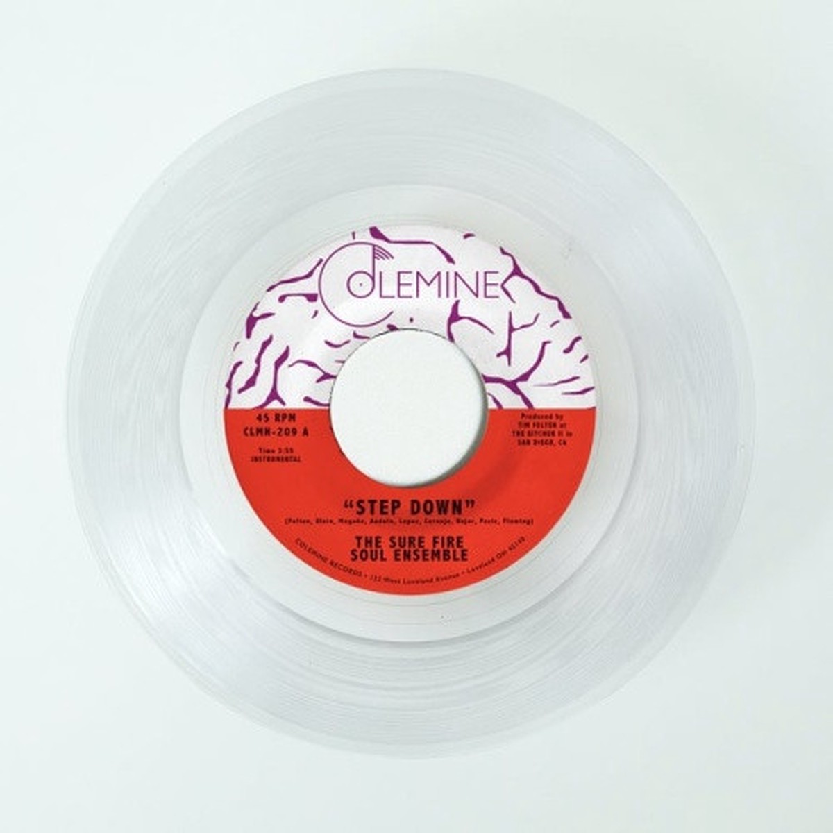The Sure Fire Soul Ensemble – Step Down – 7″ Clear Vinyl