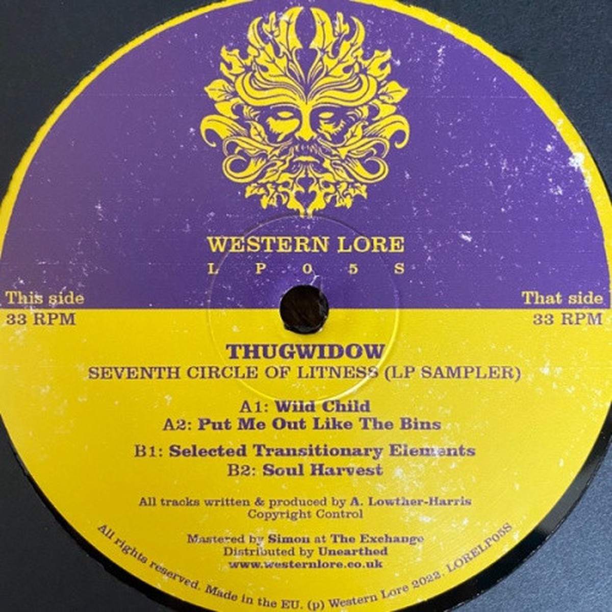 Thugwidow – Seventh Circle Of Litness LP Sampler – 12″ Vinyl