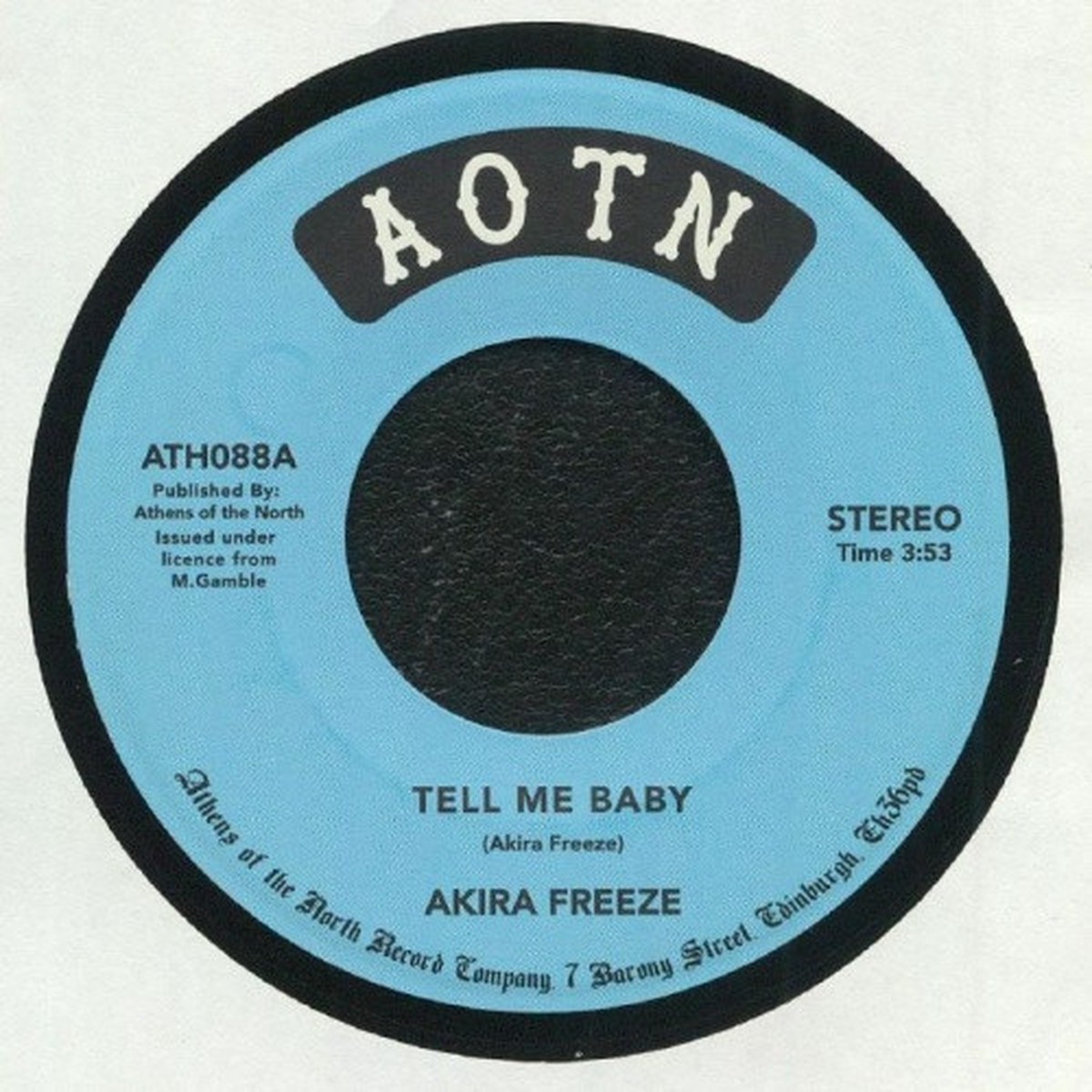 Akira Freeze – Tell Me Baby – 7″ Vinyl