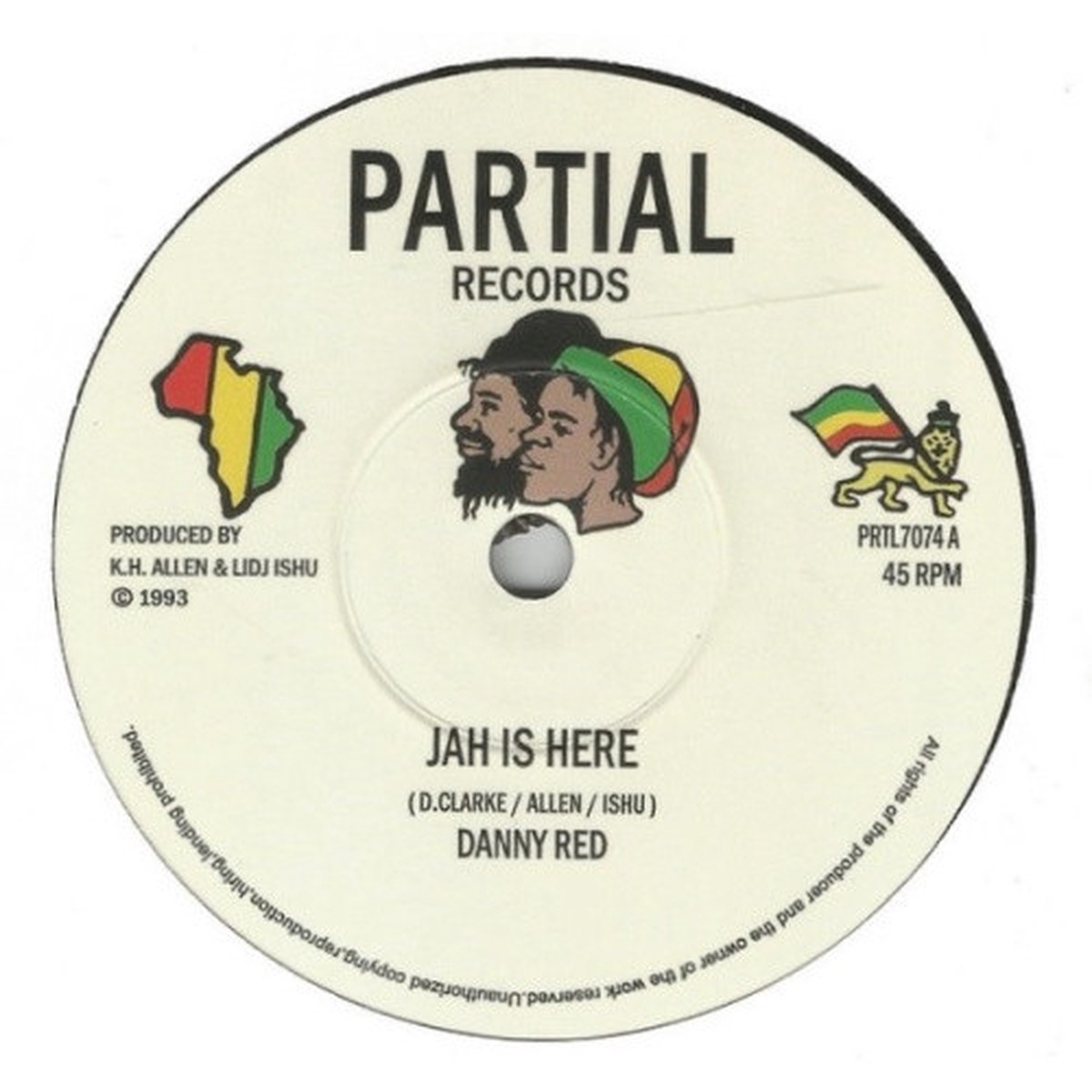 Danny Red – Jah Is Here – 7″ Vinyl