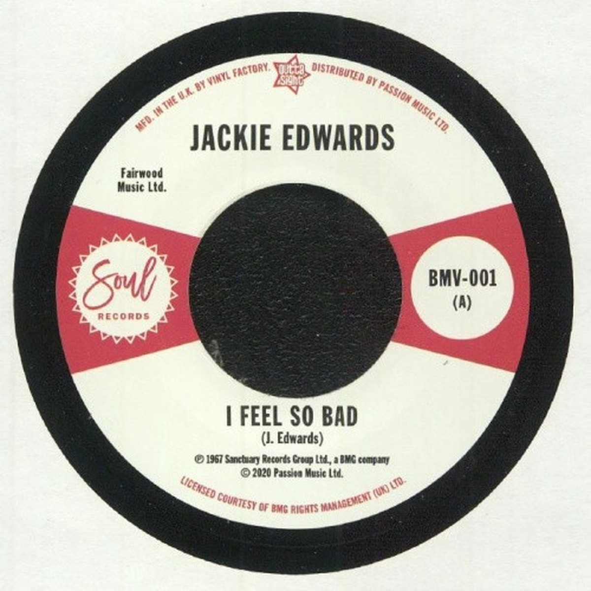 Jackie Edwards / Del Davis – I Feel So Bad / Baby Don’t Wake Me – 7″ Vinyl