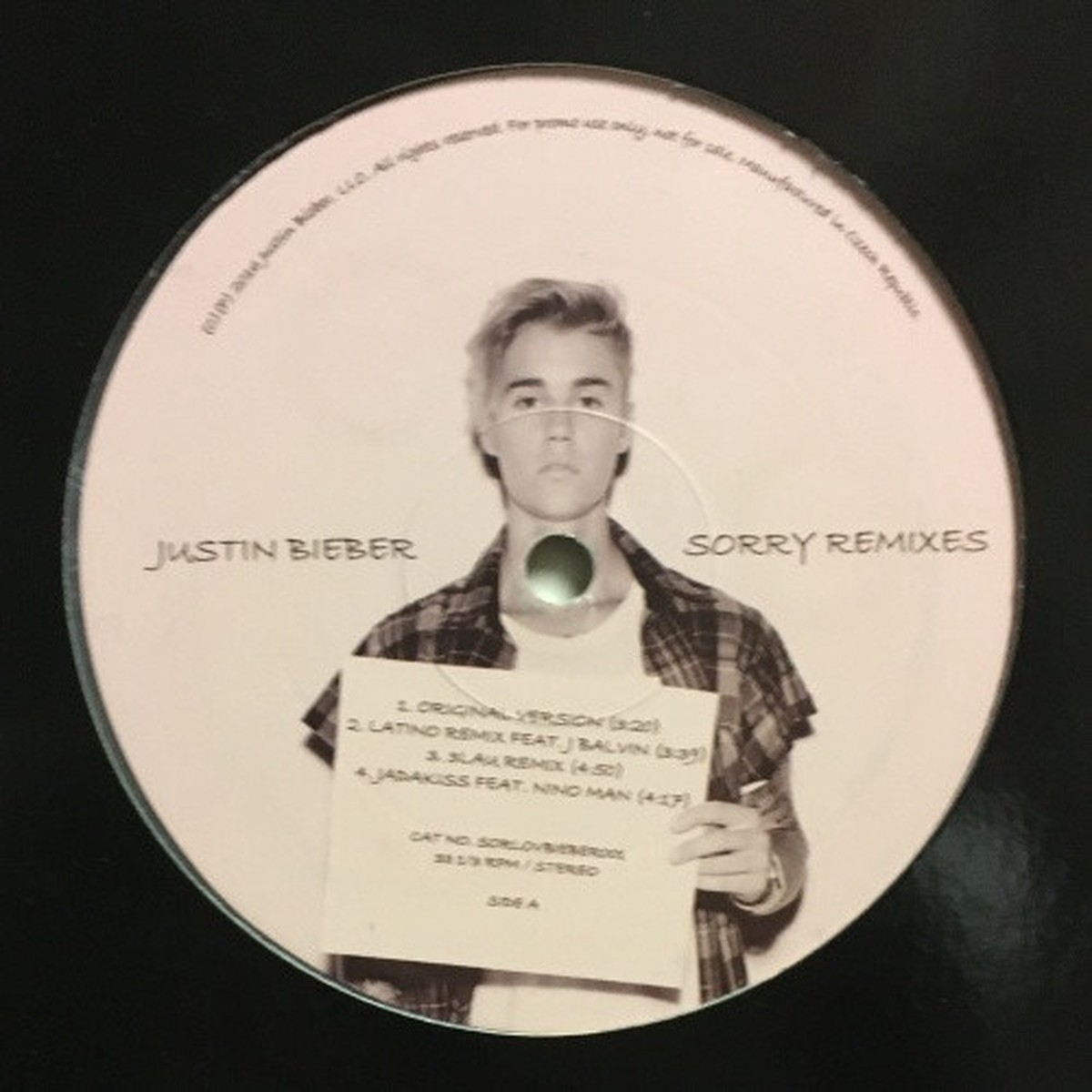 Justin Bieber – Sorry / Love Yourself (Remixes) – 12″ Vinyl