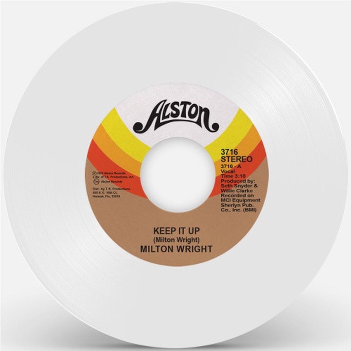 Milton Wright – Keep It Up – 7″ Colored Vinyl