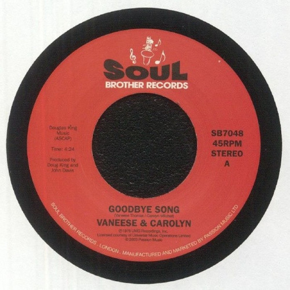 Vaneese & Carolyn – Goodbye Song / Just A Little Smile (From You) – 7″ Vinyl