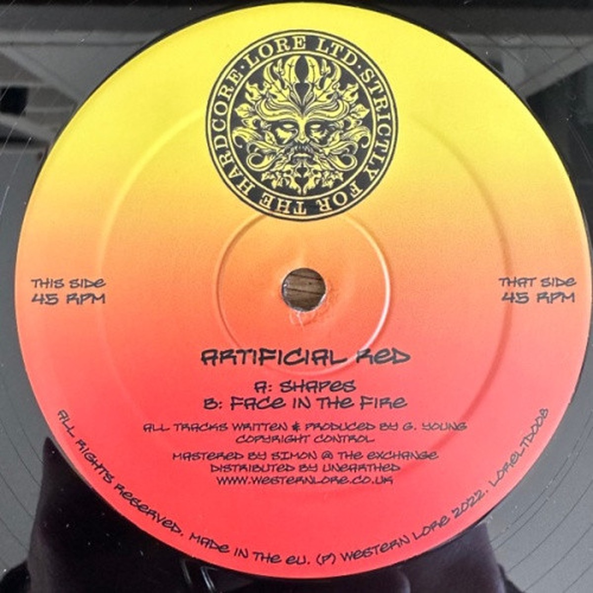 Artificial Red – Shapes / Face In The Fire – 12″ Vinyl
