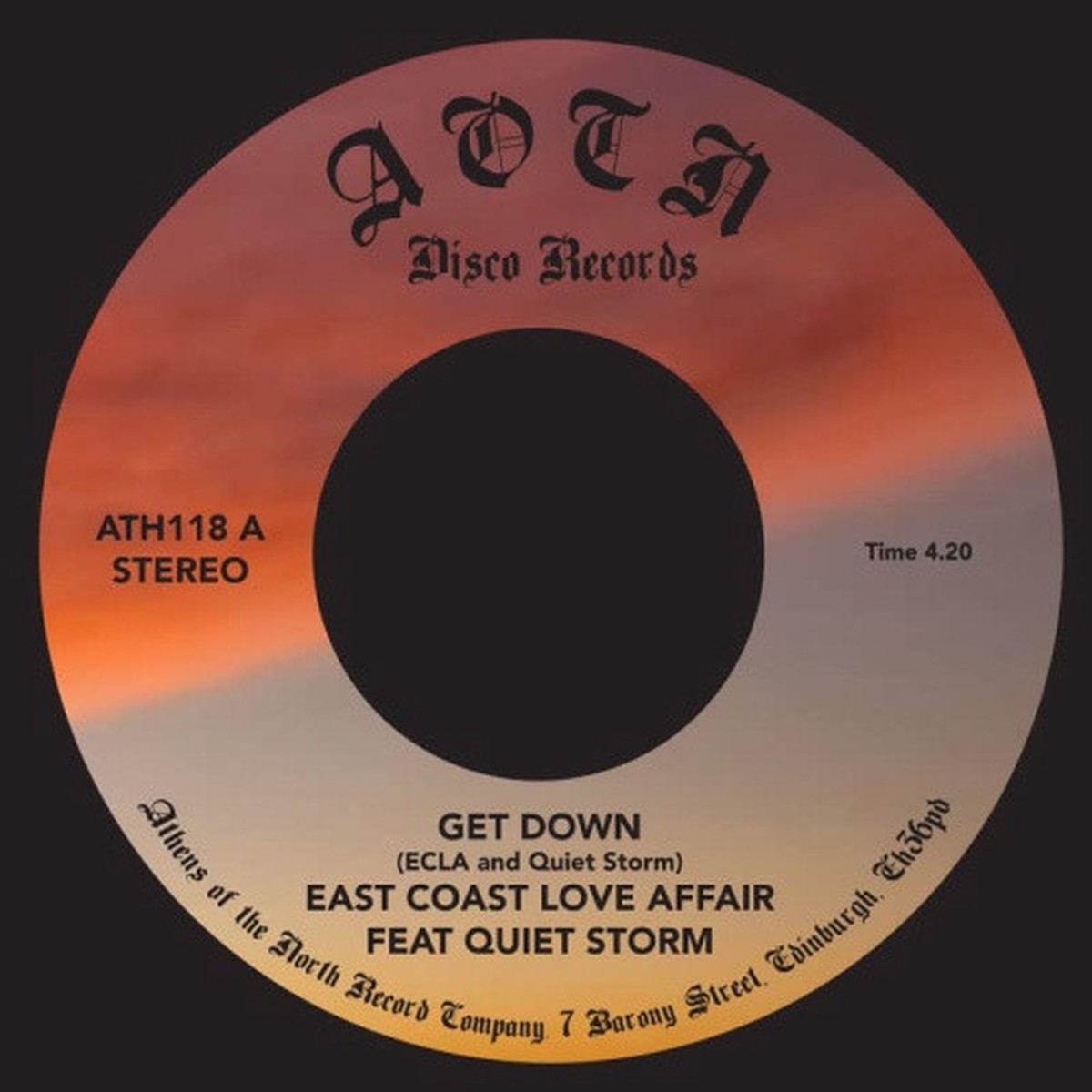 East Coast Love Affair – Get Down – 7″ Vinyl