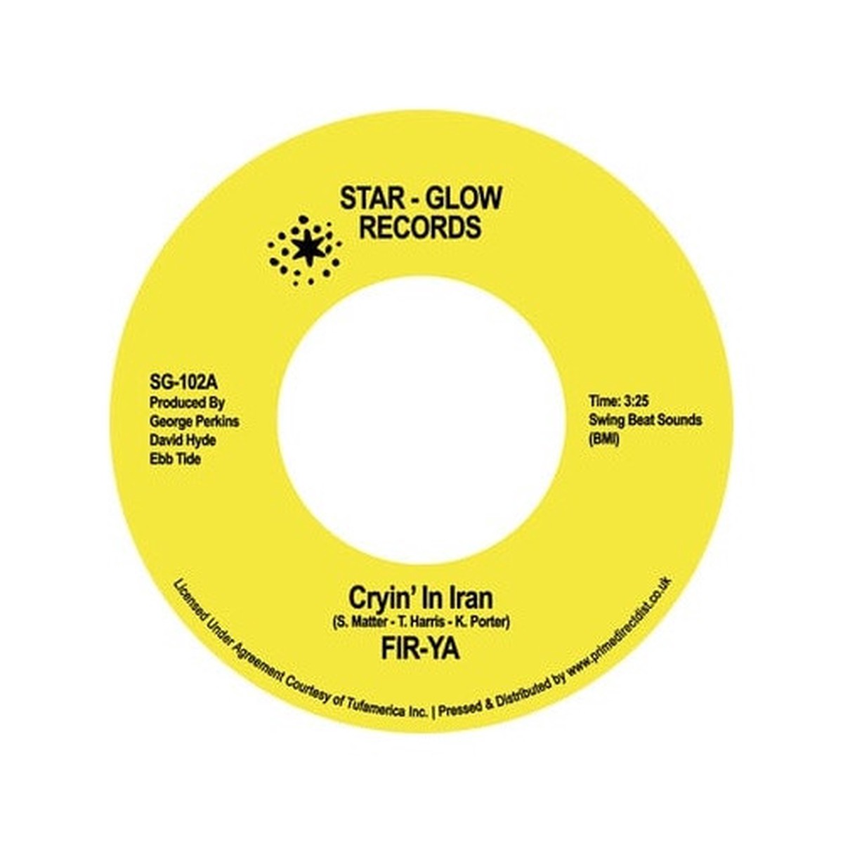 Fir-Ya – Cryin’ In Iran RSD – 7″ Vinyl