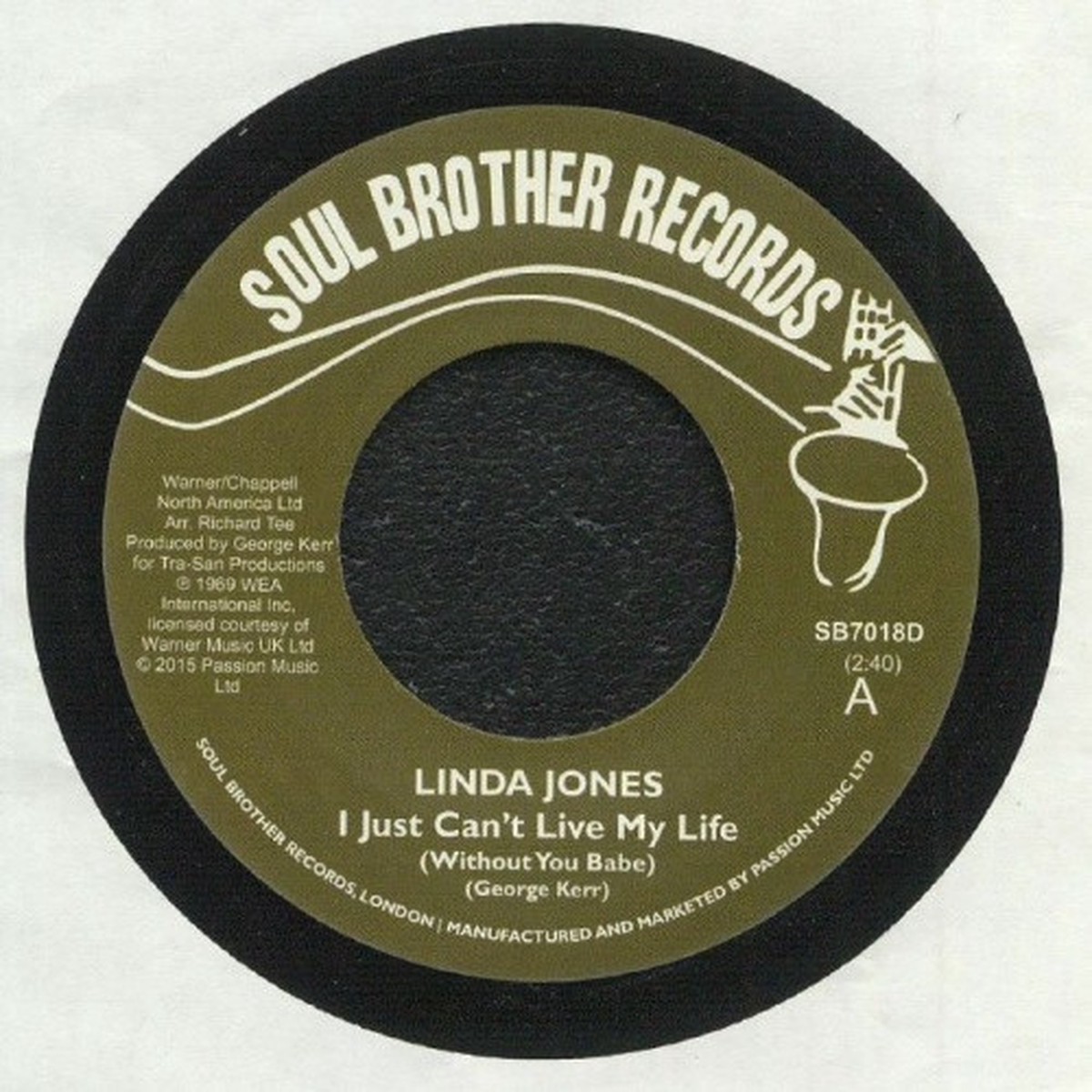 Linda Jones – I Just Can’t Live My Life – 7″ Vinyl