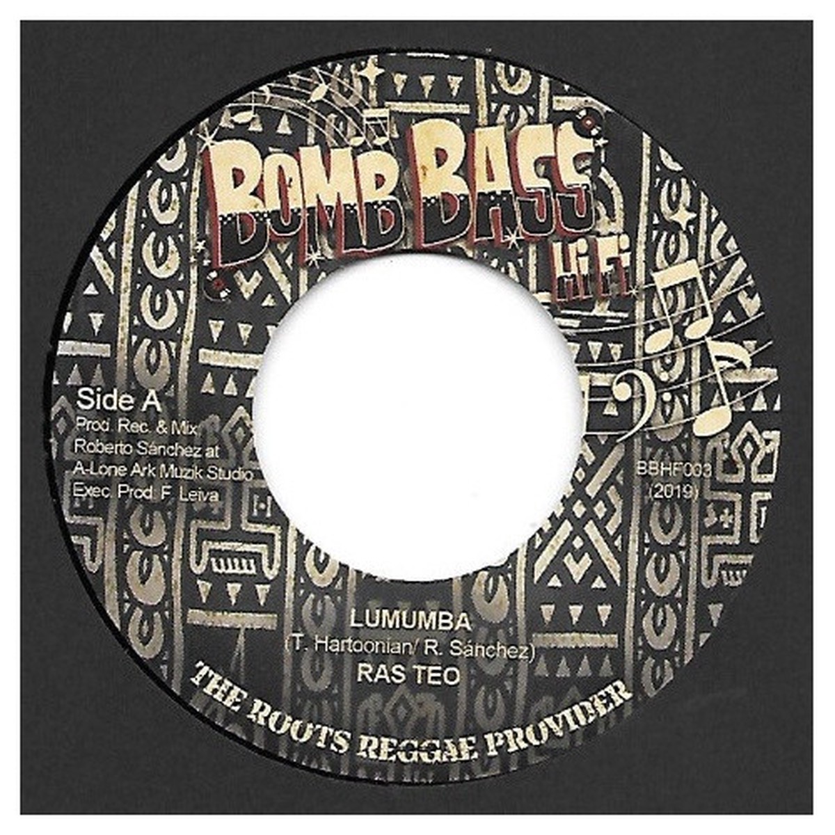 Ras Teo / Lone Ark Riddim Force – Lumumba – 7″ Vinyl
