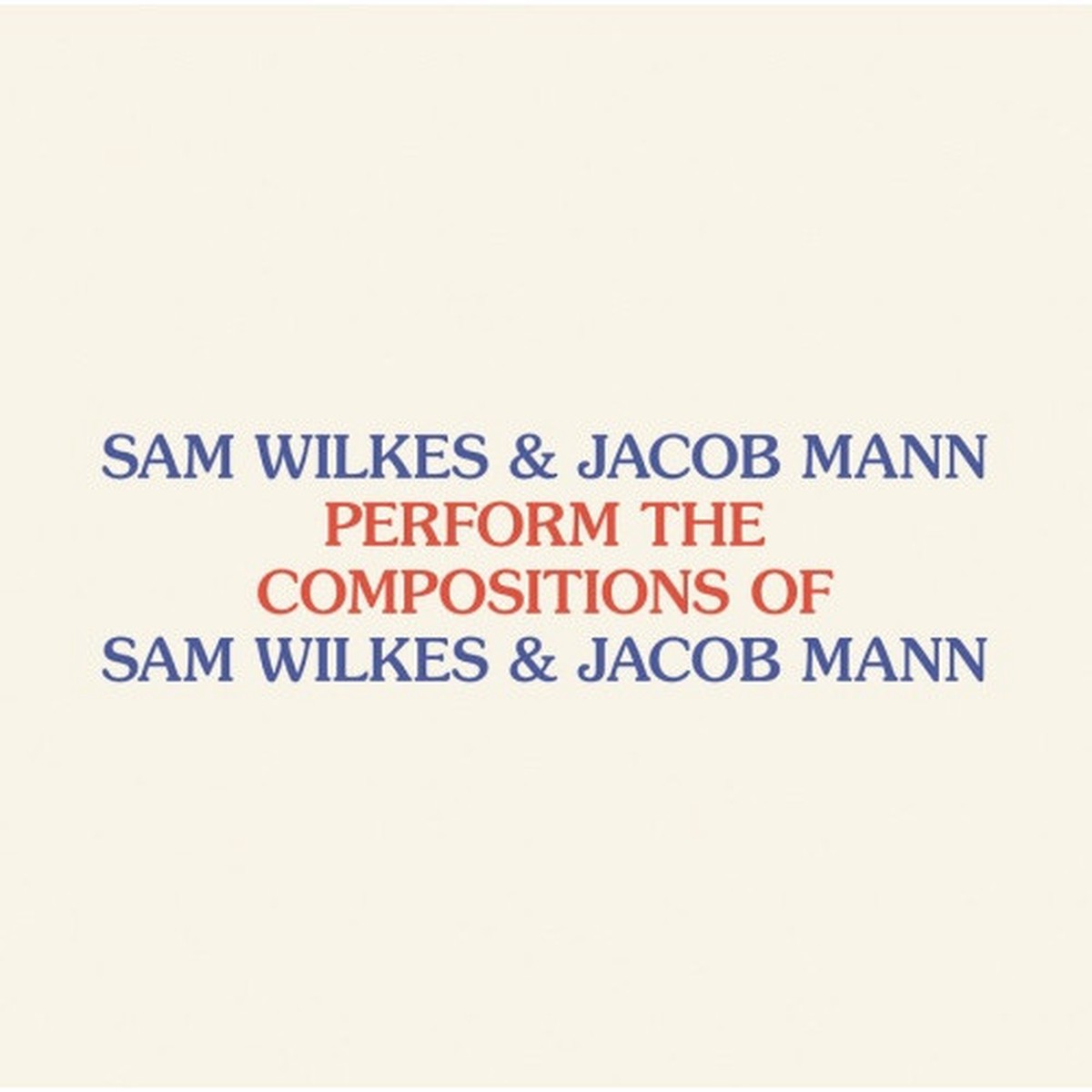 Sam Wilkes & Jacob Mann – Perform The Compositions Of Sam Wilkes & Jacob Mann – LP Vinyl