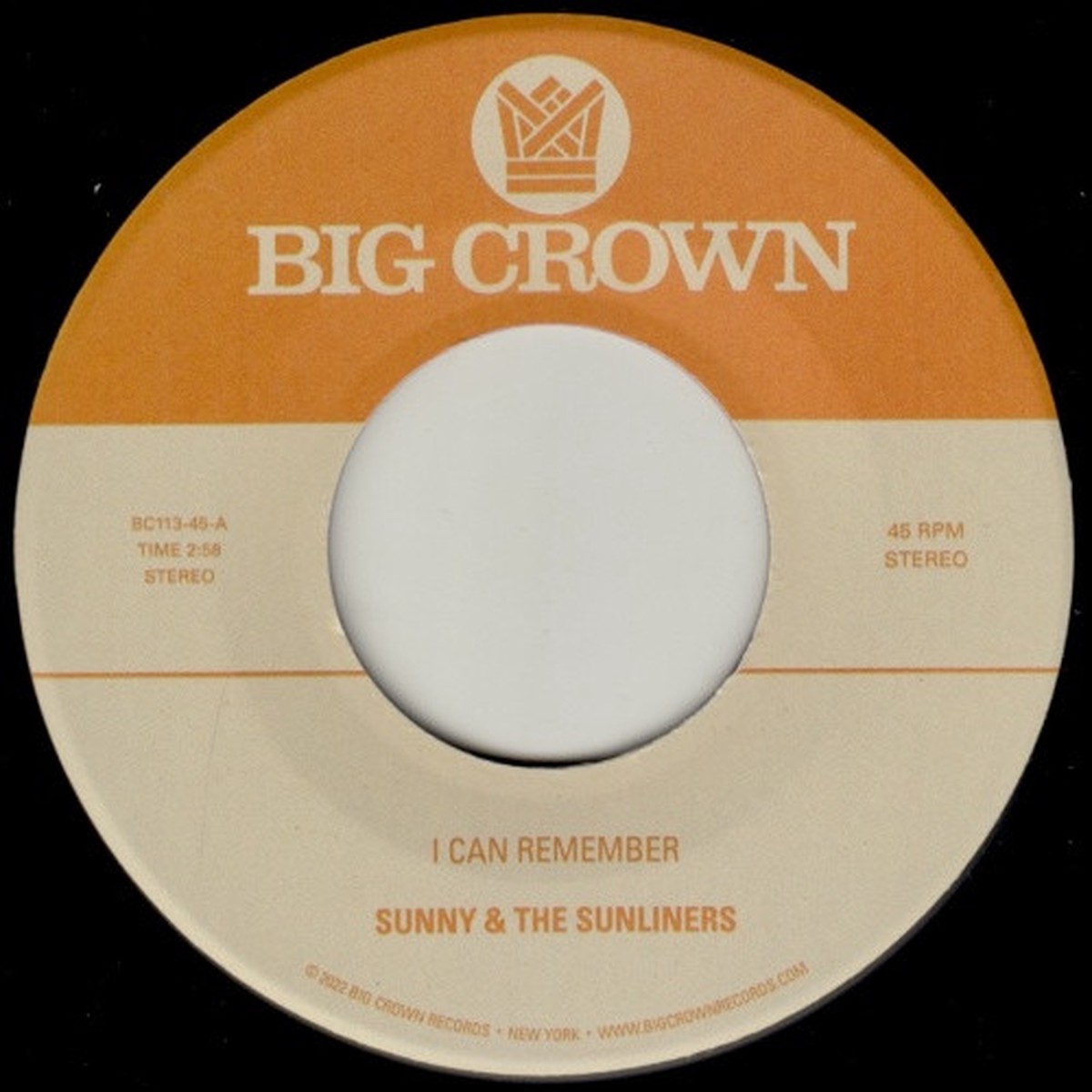 Sunny & The Sunliners – I Can Remember – 7″ Vinyl