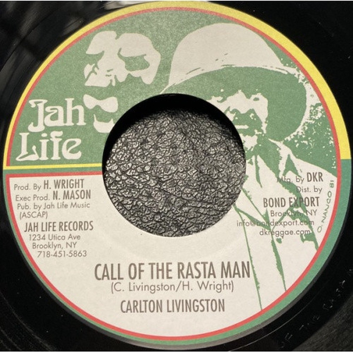 Carlton Livingston – Call Of The Rasta Man – 7″ Vinyl