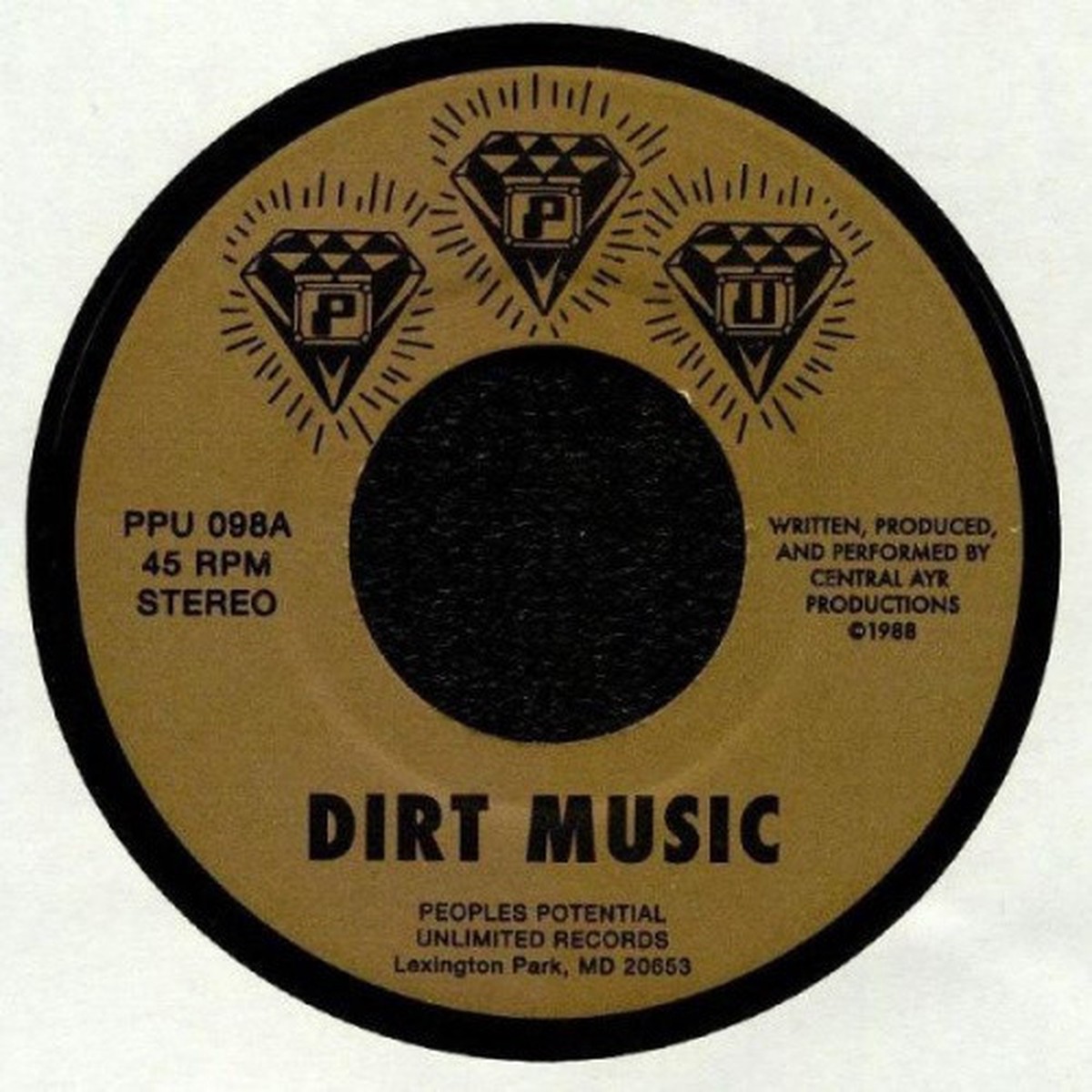 Central AYR Productions – Dirt Music – 7″ Vinyl