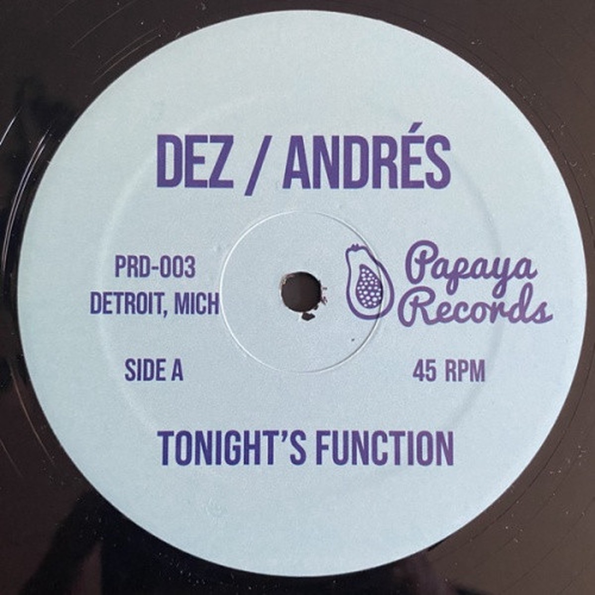 Dez / Andres – Tonight’s Function / People Of The World – 12″ Vinyl